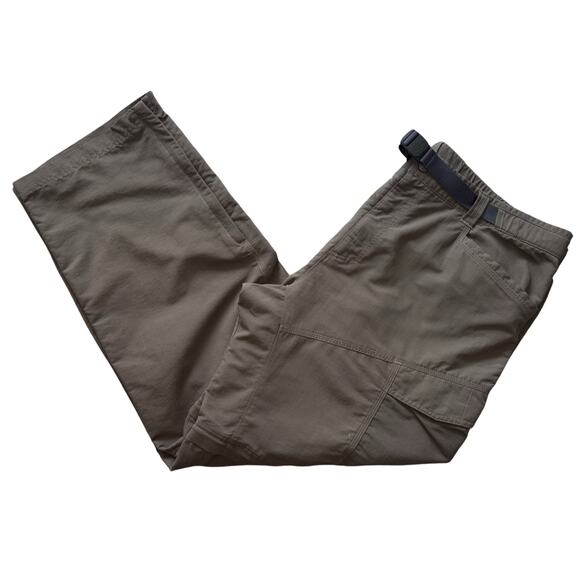 The North Face Men's Convertible Pants Zips To Shorts XXL Taupe Cargo Belted 2XL - Picture 4 of 16